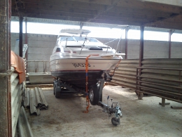 bateau transportable avec remorque bayliner 2255