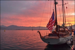 Classic sailing yacht with a history