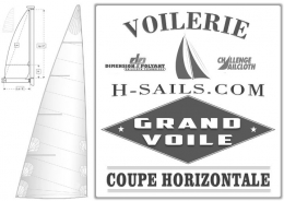 Grand Voile, Sur-Mesure Coupe Horizontale - Voilerie
